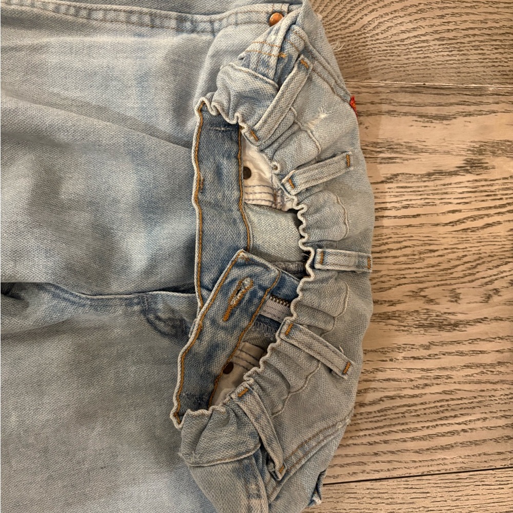 Wrangler Light Blue Ripped Denim Jeans - Picture 2 of 4